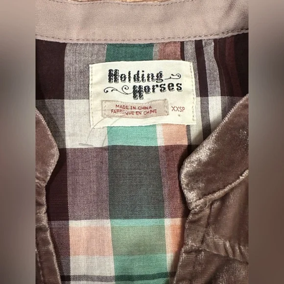 Anthropologie Holding Horses Crushed Velvet Dress, Size XXSP. - Picture 4 of 13